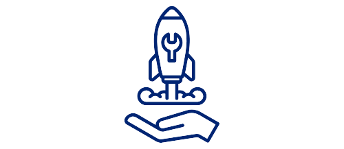 Startup launch support icon