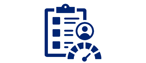 Performance evaluation checklist icon