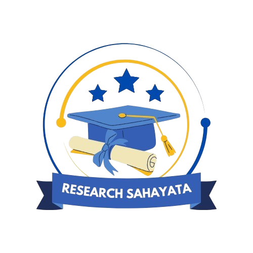 Research Sahayata logo with graduation cap, scroll, and stars