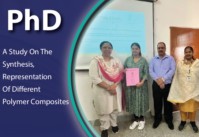 PhD research on synthesis and representation of different polymer composites